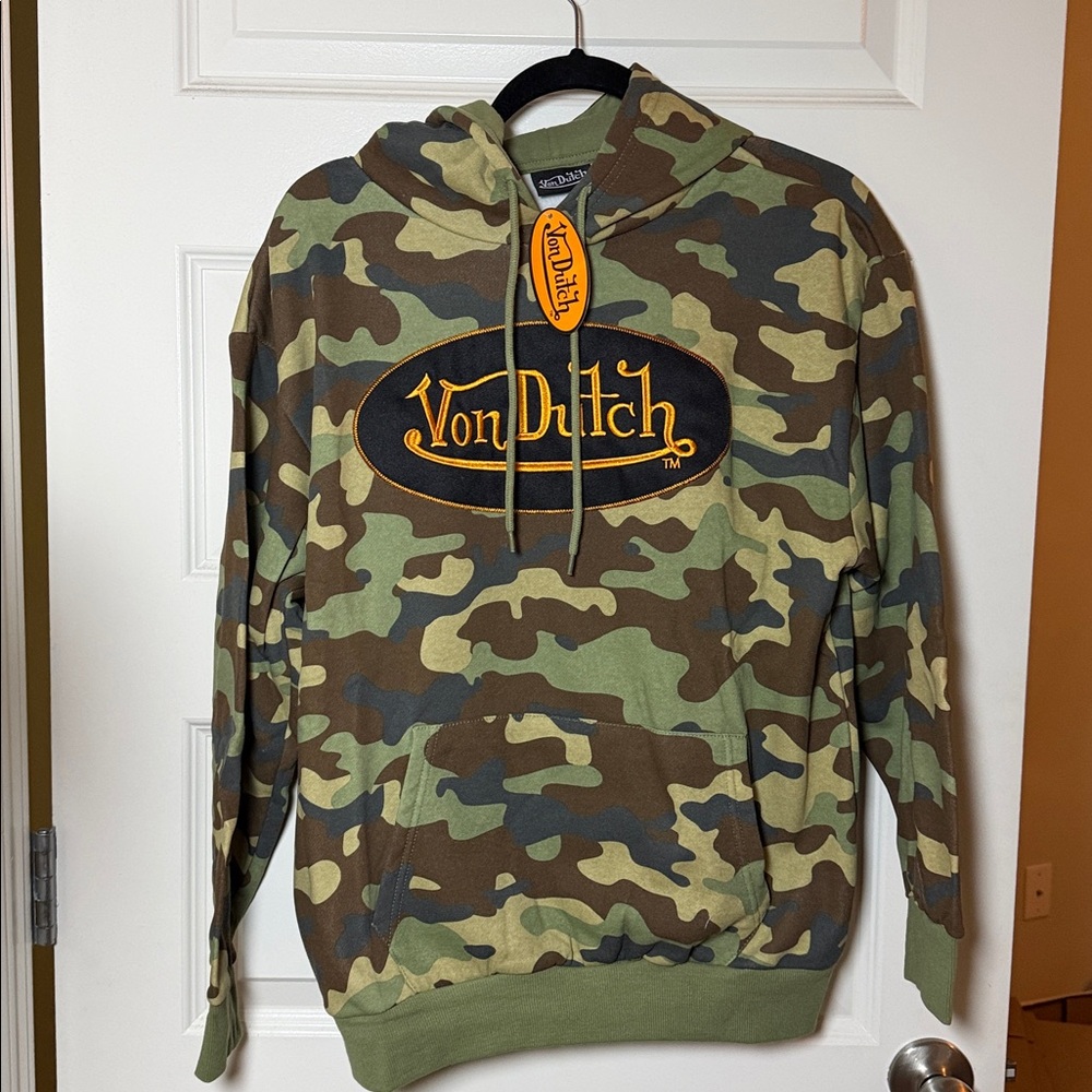 Von Dutch Green Camouflage Pullover - Picture 7 of 7
